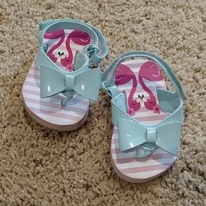 Flamingo flip flops